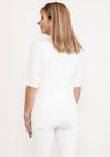 Barbara Lebek Word Graphic Print T-Shirt, White & Navy