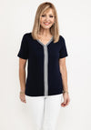Barbara Lebek Tunic Stripe T-Shirt, Navy