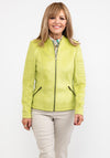 Barbara Lebek Suede Biker Jacket, Green