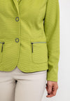 Barbara Lebek Ribbed Blazer Style Jacket, Green