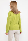 Barbara Lebek Ribbed Blazer Style Jacket, Green