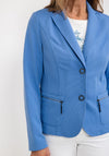 Barbara Lebek Ribbed Blazer Style Jacket, Blue