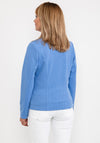 Barbara Lebek Ribbed Blazer Style Jacket, Blue