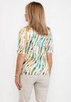 Barbara Lebek Printed Polo Shirt, Beige Multi