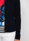 Barbara Lebek Ribbed Zip Short Jacket, Navy