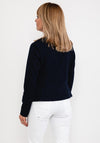 Barbara Lebek Ribbed Zip Short Jacket, Navy