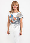Barbara Lebek Hummingbird Stripe T-Shirt, Multi
