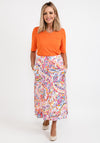 Barbara Lebek Paisley Print Jersey Skirt, Multi