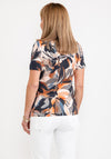 Barbara Lebek Print T-Shirt, Charcoal & Orange