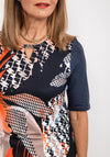 Barbara Lebek Print Torso T-Shirt, Charcoal Multi