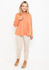Barbara Lebek Short Jersey Cardigan, Orange