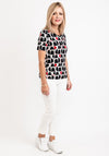 Barbara Lebek Printed Top, Red & Black
