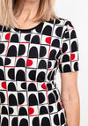 Barbara Lebek Printed Top, Red & Black