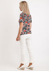 Barbara Lebek Printed Polo Neck T-Shirt, Black Multi