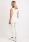 Barbara Lebek Graphic Print Vest Top, White Multi