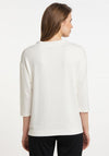 Barbara Lebek Abstract Glitter Graphic Top, White Multi