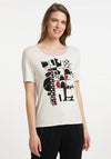 Barbara Lebek Abstract Print Stud Design T-Shirt, White