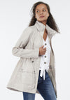 Barbour Womens Campion Zipped Rain Jacket, Oyster