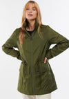 Barbour Womens Campion Zipped Rain Jacket, Dark Moss