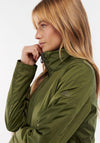 Barbour Womens Campion Zipped Rain Jacket, Dark Moss