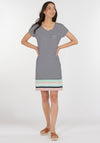 Barbour Womens Harewood Stripe Jersey Dress, Navy