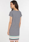 Barbour Womens Harewood Stripe Jersey Dress, Navy