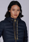 Barbour International Womens Grid Quilted Jacket, Navy