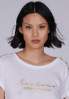 Barbour International Womens Grid T-Shirt, White