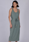 Barbour International Womens Qualify Midi Dress, Army Green
