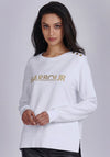 Barbour International Womens Roll Cage Sweatshirt, White