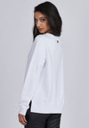 Barbour International Womens Roll Cage Sweatshirt, White