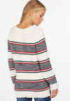 Barbour Womens Merseyside Knit Jumper, White & Navy
