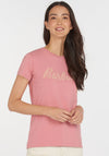 Barbour Womens Rebecca Logo T-Shirt, Sherbert Pink
