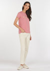 Barbour Womens Rebecca Logo T-Shirt, Sherbert Pink