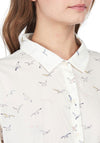 Barbour Womens Safari Bird Print Shirt, Cream