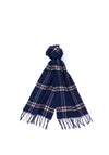 Barbour New Check Scarf, Navy Thompson