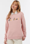 Barbour Womens Lyndale Embroidered Sweatshirt, Pink