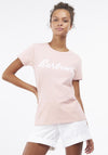 Barbour Womens Rebecca Logo T-Shirt, Petal Pink