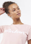 Barbour Womens Rebecca Logo T-Shirt, Petal Pink