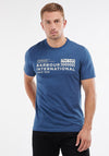 Barbour International Level Graphic Print T-Shirt, Insignia Blue