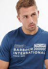 Barbour International Level Graphic Print T-Shirt, Insignia Blue