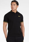 Barbour International Essential Tipped Polo Shirt, Black