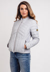 Barbour International Womens Keeper Quilted Jacket, Grey