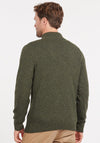 Barbour Mens Tisbury Half Zip Jumper, Dark Seaweed