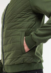 Barbour International Nate Quilted Torso Jacket, Dark Green