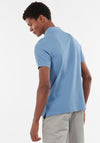 Barbour Wash Sports Pique Polo T-Shirt, Force Blue