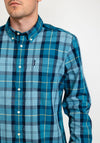 Barbour Sandwood Check Shirt, Aqua