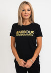 Barbour International Womens Galvez Logo T Shirt, Black
