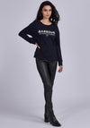 Barbour International Womens Delta Sweatshirt, Navy