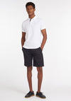 Barbour Men’s Tartan Pique Polo Shirt, White